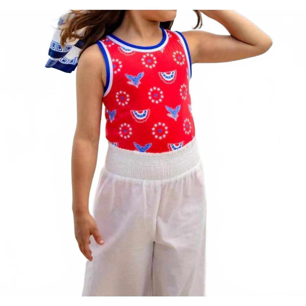 NEW THE BEAUFORT BONNET COMPANY girl's samantha swimsuit in red - Picture 3 of 3